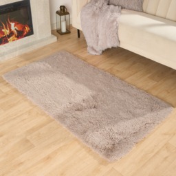 OHS Fluffy Rug, Natural - 120 x 170cm