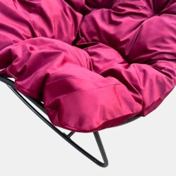 OHS Velvet Rocking Chair - Dark Berry - thumbnail 3