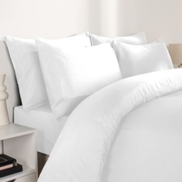 OHS 2 Pack Plain Dyed Housewife Pillowcases - White