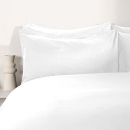 OHS 2 Pack Plain Dyed Housewife Pillowcases - White - thumbnail 4