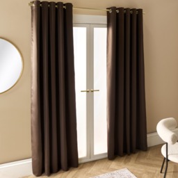OHS Eyelet Blackout Curtains, Brown - 46 x 72in - thumbnail 2