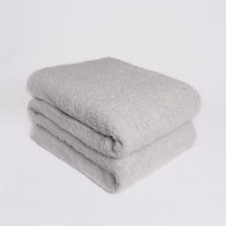OHS Teddy Fleece Blanket Soft Throw Over Bed, Silver Grey - 150 x 200cm - thumbnail 3