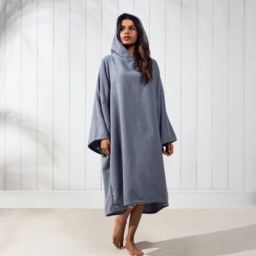 OHS Adult Towel Poncho - Charcoal Grey - thumbnail 2