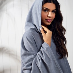 OHS Adult Towel Poncho - Charcoal Grey - thumbnail 5