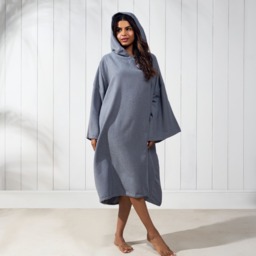 OHS Adult Towel Poncho - Charcoal Grey - thumbnail 3