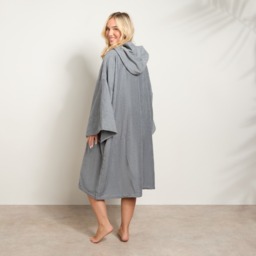 OHS Adult Towel Poncho - Charcoal Grey - thumbnail 2