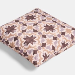 OHS Indoor/Outdoor Tile Print Cushion Covers, Natural - 45 x 45cm - thumbnail 5