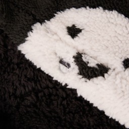 OHS Tufted Ghost Teddy Duvet Set, Black - Single - thumbnail 4