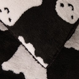 OHS Tufted Ghost Teddy Duvet Set, Black - Single - thumbnail 5