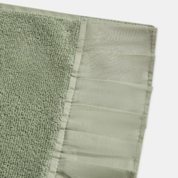 OHS 100% Cotton Frill Edge Hand Towel, Sage - 1PC - thumbnail 3