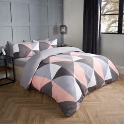 OHS Ralph Geo Pinsonic Duvet Set, Blush - Double - thumbnail 3