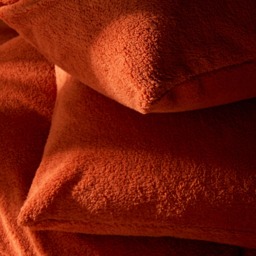 OHS Teddy Fleece Pillowcases - Rust - thumbnail 3