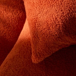 OHS Teddy Fleece Pillowcases - Rust - thumbnail 2