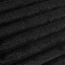 OHS Ribbed Faux Fur Duvet Set, Black - Double - thumbnail 5
