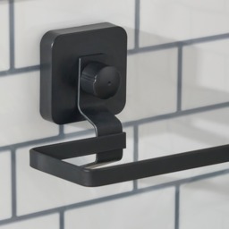 OHS Suction Toilet Roll Holder - Black - thumbnail 2