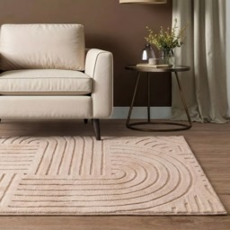 OHS Contemporary Tufted Arches Rug, Mink - 120 x 170cm