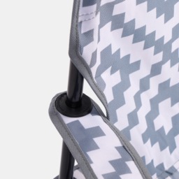 OHS Foldable Geometric Camping Chair - Grey - thumbnail 5