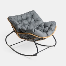 OHS Bali Outdoor Rocking Chair - Grey - thumbnail 5