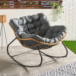 OHS Bali Outdoor Rocking Chair - Grey - thumbnail 2