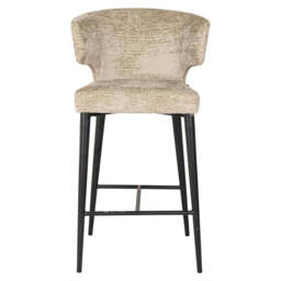 Richmond Interiors Taylor Desert Taupe Chenille Counter Stool - thumbnail 3