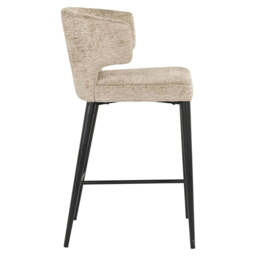 Richmond Interiors Taylor Desert Taupe Chenille Counter Stool - thumbnail 4