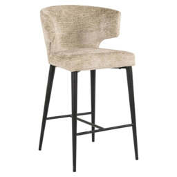 Richmond Interiors Taylor Desert Taupe Chenille Counter Stool