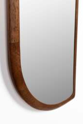 Nyko Brown Wood Abstract Wall Mirror - thumbnail 6