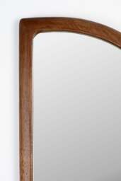 Nyko Brown Wood Abstract Wall Mirror - thumbnail 4