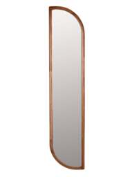 Nyko Brown Wood Abstract Wall Mirror - thumbnail 2