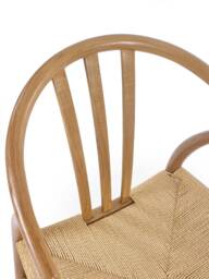 Set of 2 Drayton Natural Oak Wood Curved Dining Chairs - thumbnail 6