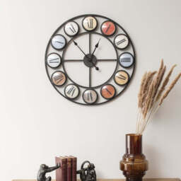 Smarty Multi Coloured Roman Numerals Wall Clock - thumbnail 1