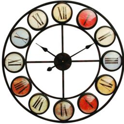 Smarty Multi Coloured Roman Numerals Wall Clock - thumbnail 2