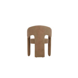 Alba Mole Taupe Velvet Tripod Dining Chair - thumbnail 5