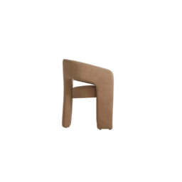 Alba Mole Taupe Velvet Tripod Dining Chair - thumbnail 6