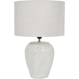 Speckle Terracotta Glazed Table Lamp - thumbnail 1
