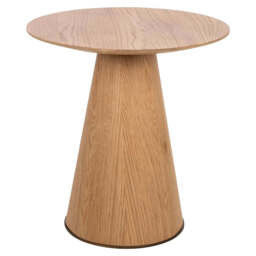 Richmond Interiors Belfort Carved Natural Oak Wood Side Table - thumbnail 4