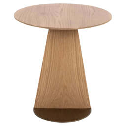 Richmond Interiors Belfort Carved Natural Oak Wood Side Table - thumbnail 3