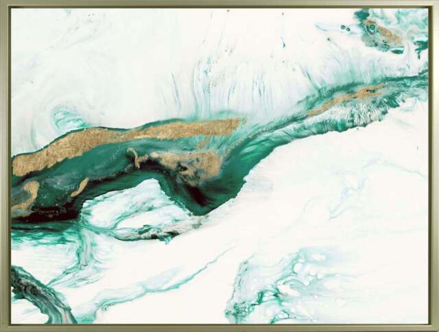 Jade Abstract - Framed Wall Art - 64x84.5cm