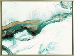 Jade Abstract - Framed Wall Art - 64x84.5cm