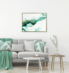 Jade Abstract - Framed Wall Art - 64x84.5cm - thumbnail 2