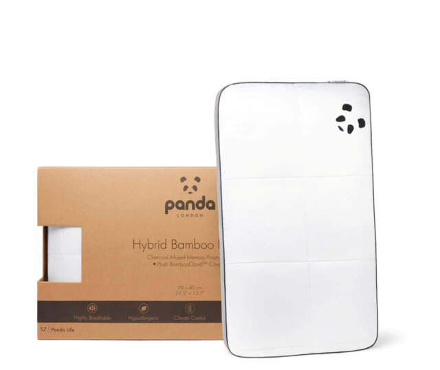 Memory Foam Hybrid Bamboo Pillow - Helps with Neck Pain - Ideal for Side & Back Sleepers - 70 x 40 x 13cm - image 1