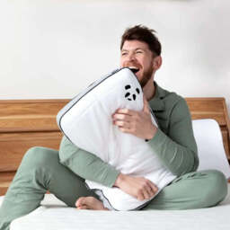 Memory Foam Hybrid Bamboo Pillow - Helps with Neck Pain - Ideal for Side & Back Sleepers - 70 x 40 x 13cm - thumbnail 5