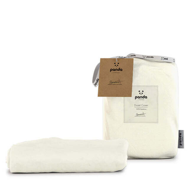 Signature+TM Bamboo Lyocell Bedding - Duvet Cover - Cream - UK King - image 1
