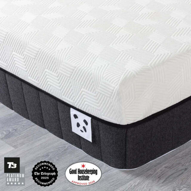 Panda Firm Memory Foam Bamboo Mattress - Double - 190 x 135 x 27cm - image 1