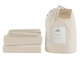 Bamboo & French Linen Bedding - Complete Bedding Sets - Natural - UK Double