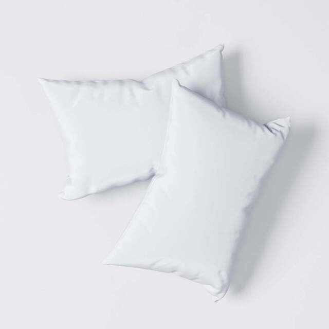 100% Pure White Bamboo Pillowcases - Pack of 2 - 50 x 75cm Standard Size - image 1