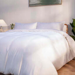 Double Navy Bedding Set - 100% Bamboo - 320 Thread Count - thumbnail 2