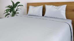 100% Bamboo Bedding - Flat Sheet - Pure White - UK King - thumbnail 4