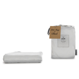 100% Bamboo Bedding - Flat Sheet - Pure White - UK King - thumbnail 2