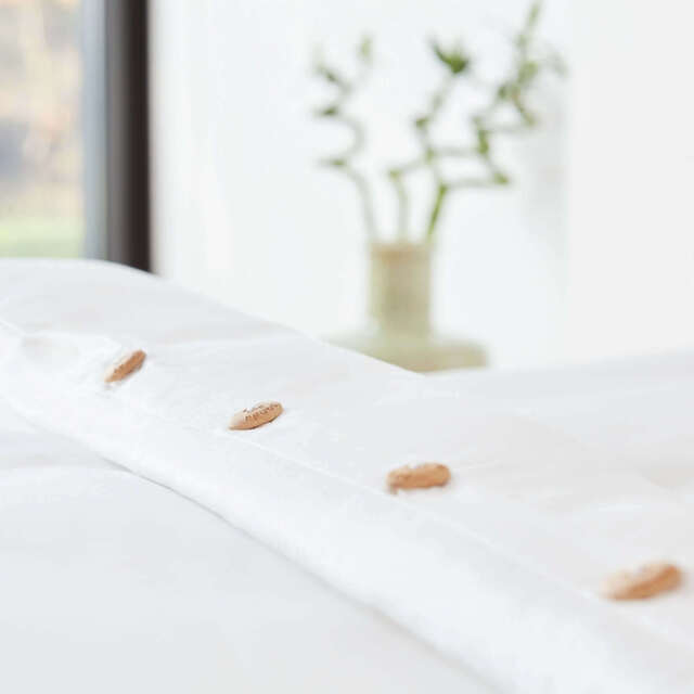 100% Bamboo Bedding - Duvet Cover - Pure White - UK Single - image 1